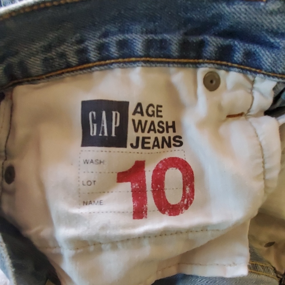 🍁Gap Low Rise Slim Fit Distressed Age Wash Jeans - Picture 5 of 5
